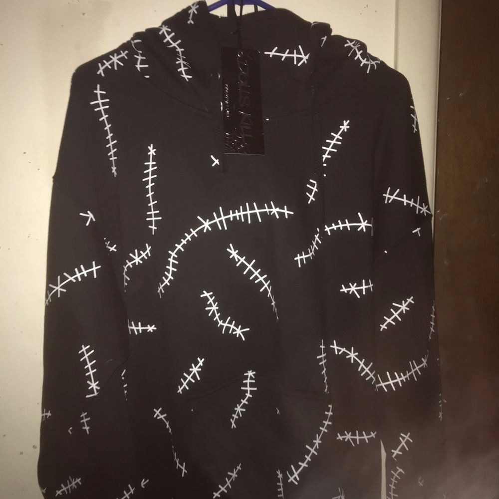 Dollskill NWT CATWOMAN/FRANKENSTEIN hoodie dress L